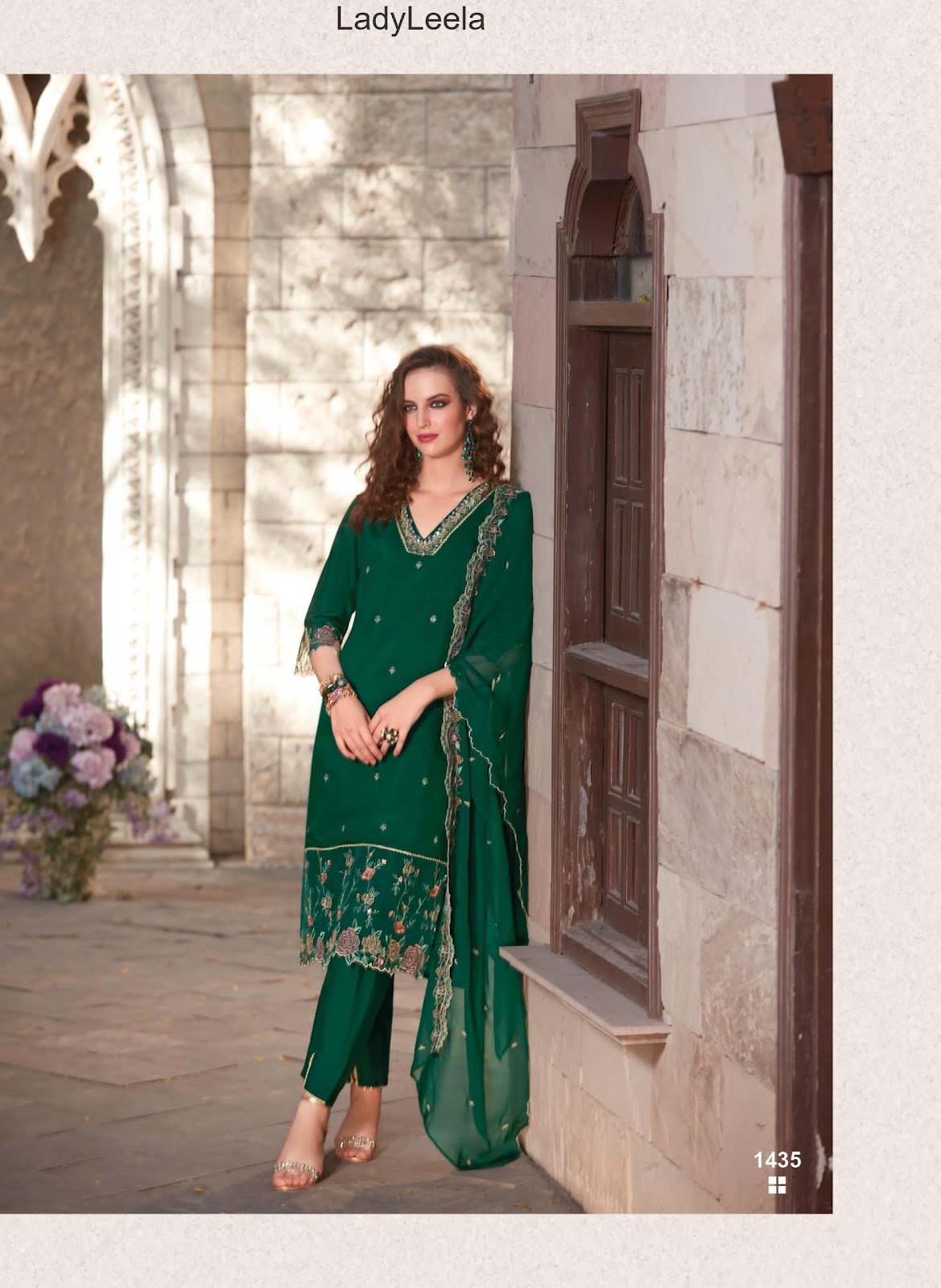 Swaara Ladyleela Viscose Silk Readymade Pant Style Suits Supplier