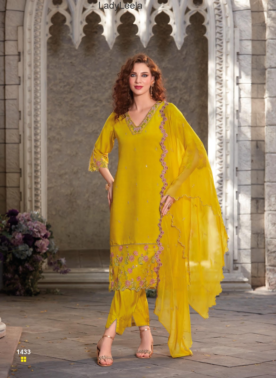 Swaara Ladyleela Viscose Silk Readymade Pant Style Suits Supplier