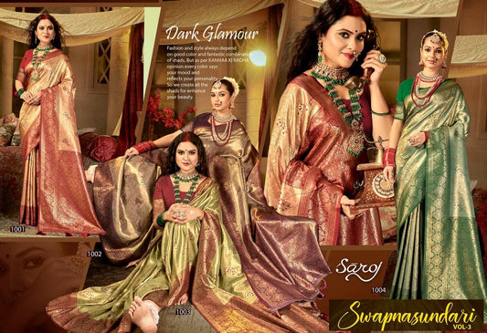 Swapnsundari Vol 3 Saroj Silk Sarees Supplier Gujarat