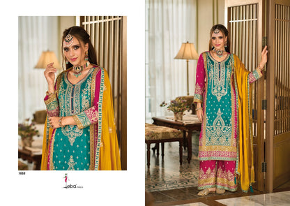 Swara Eba Lifestyle Premium Silk Readymade Plazzo Style Suits Wholesale Rate