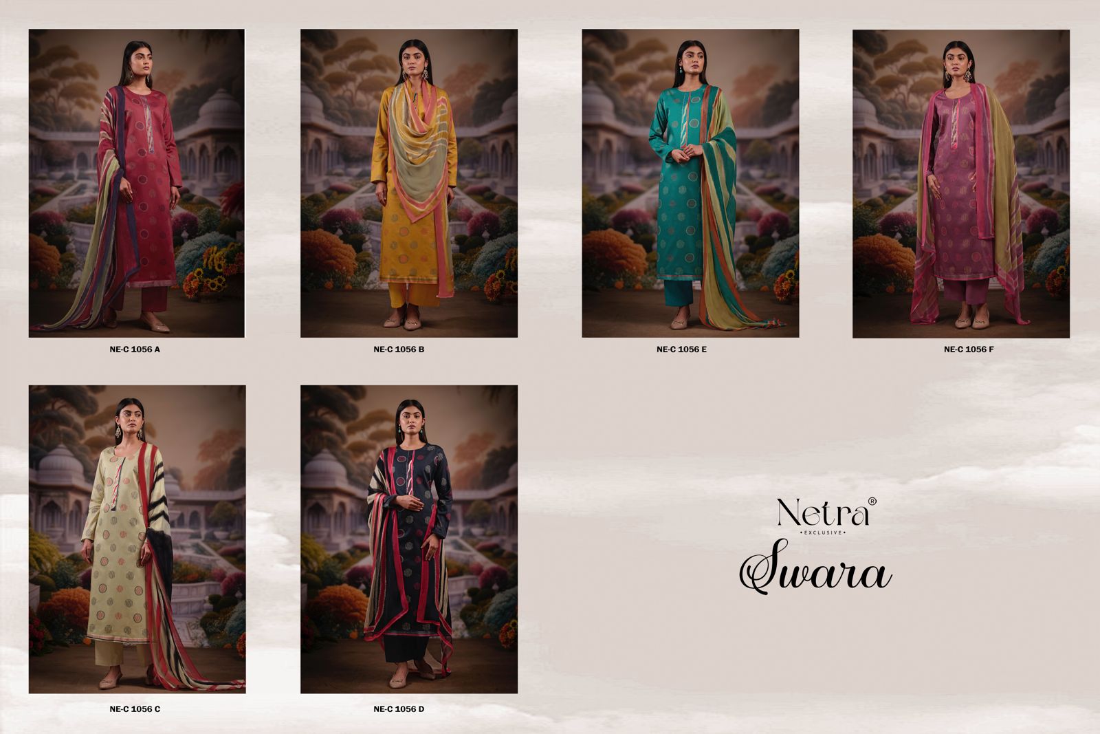 Swara Netra Premium Cotton Plazzo Style Suits Wholesale Price