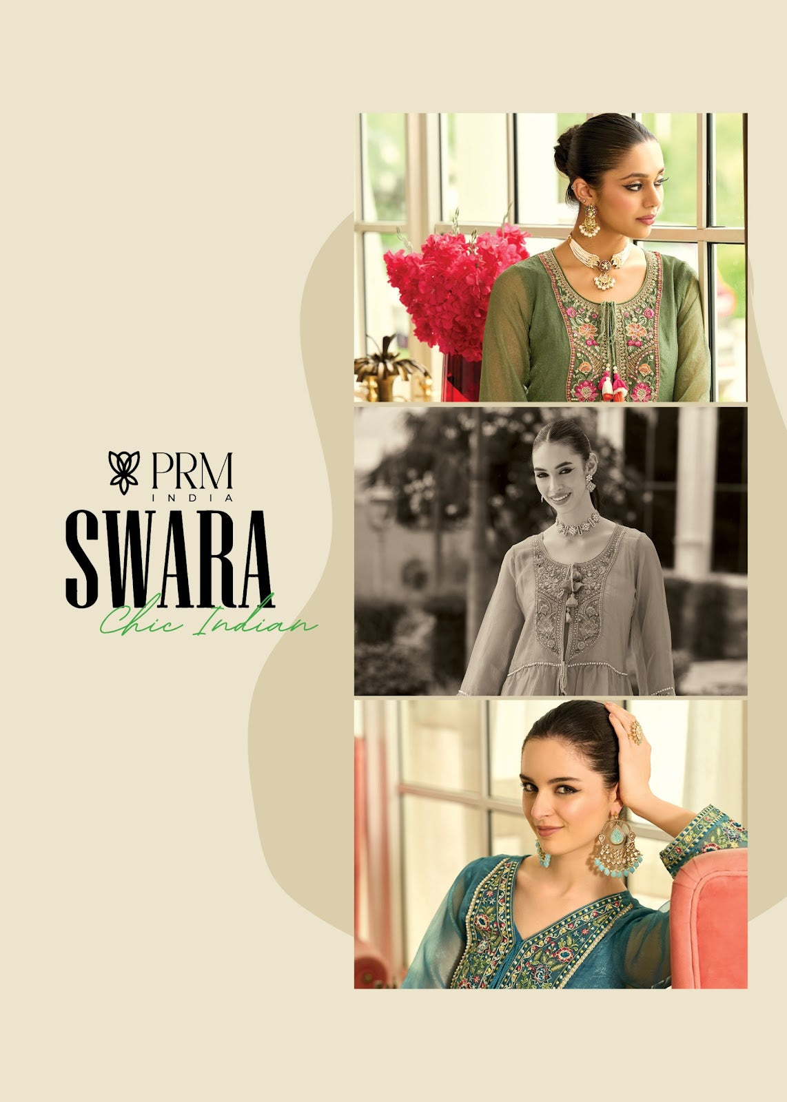Swara Prm India Organza Kurti Pant Set Exporter