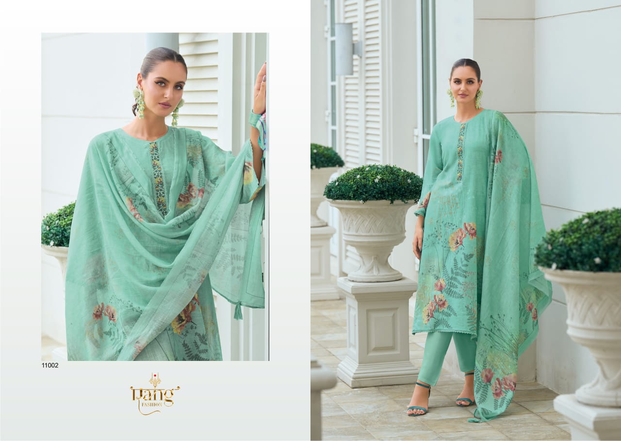 Swara Rang Fashion Viscose Linen Pant Style Suits Manufacturer Ahmedabad