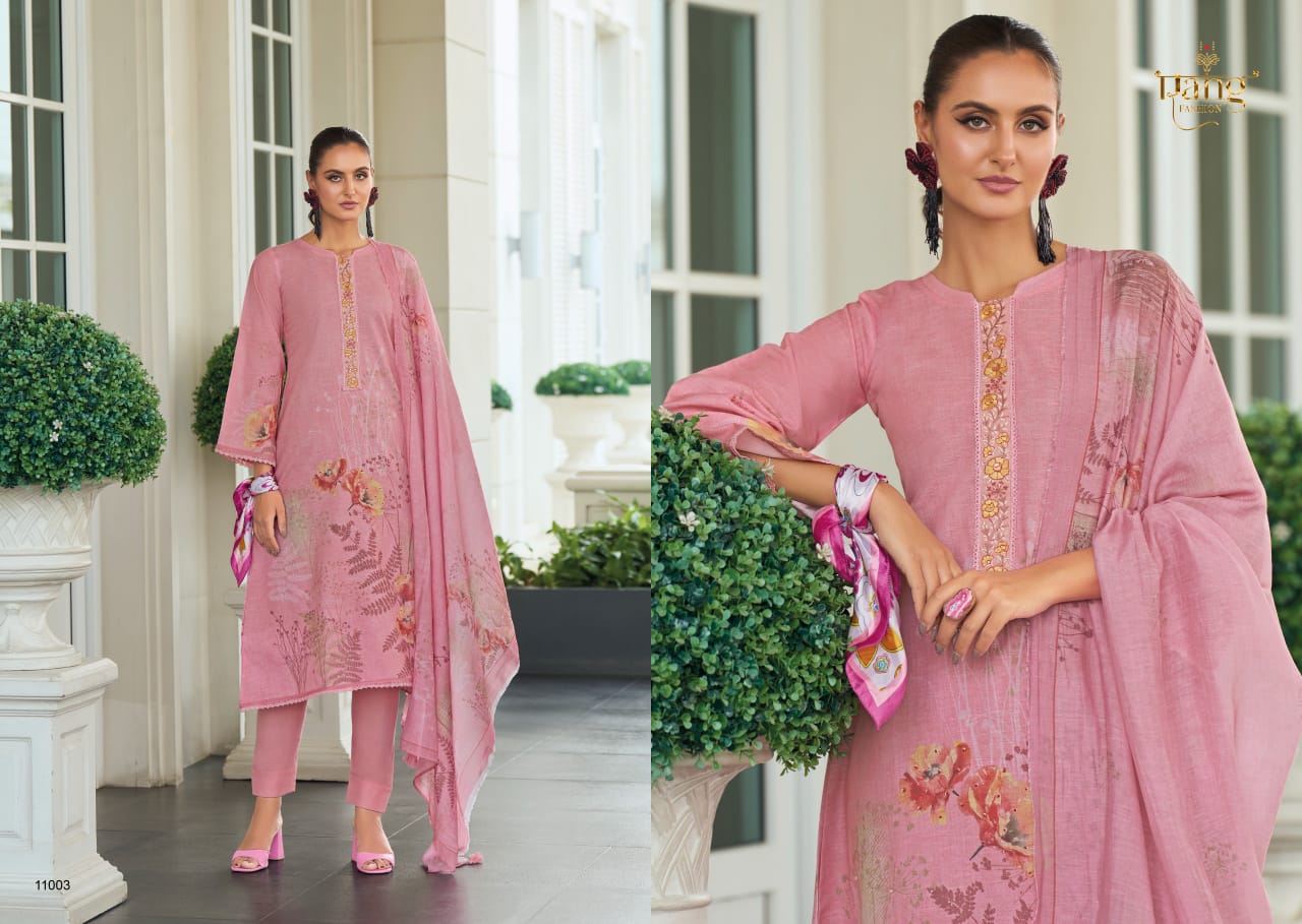 Swara Rang Fashion Viscose Linen Pant Style Suits Manufacturer Ahmedabad