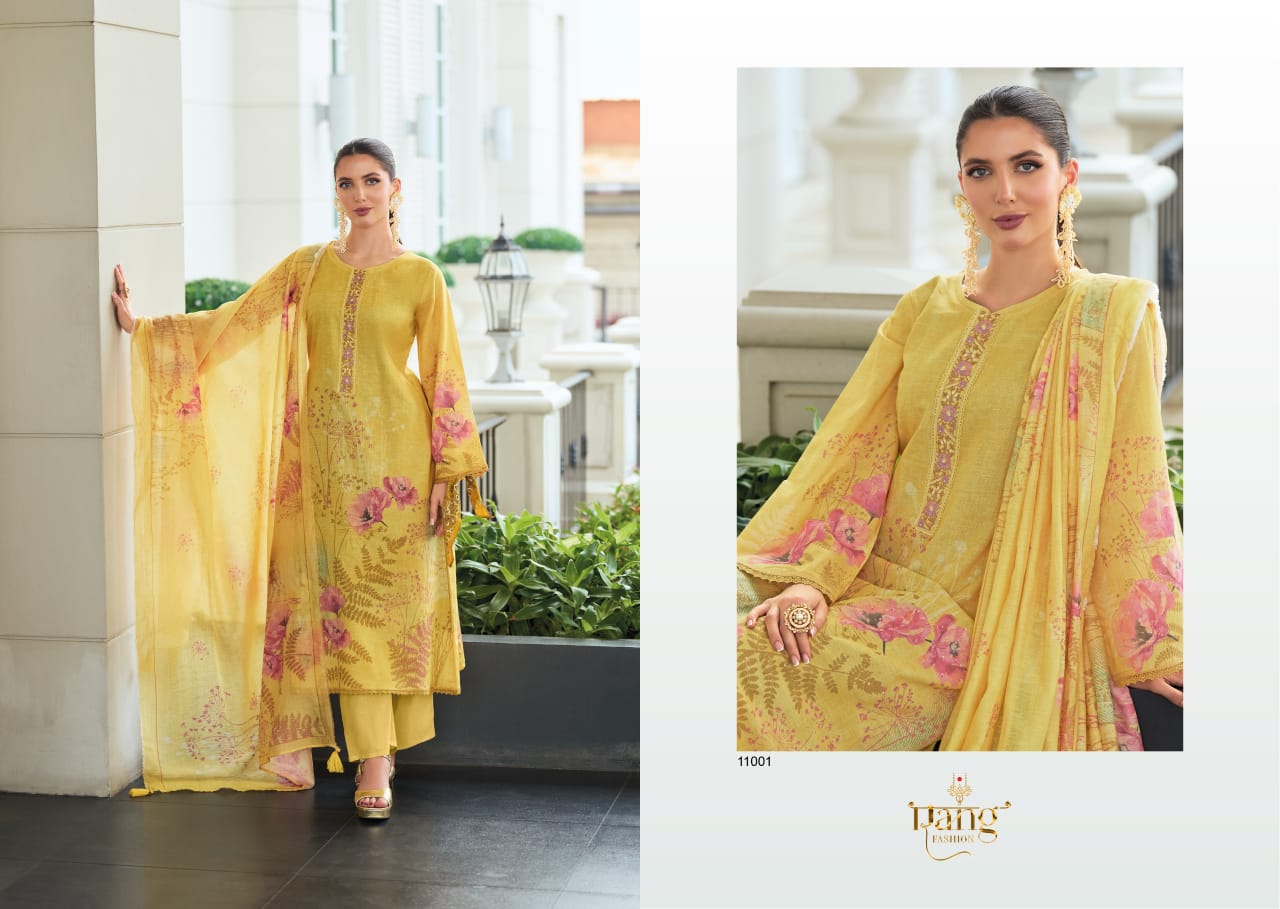 Swara Rang Fashion Viscose Linen Pant Style Suits Manufacturer Ahmedabad