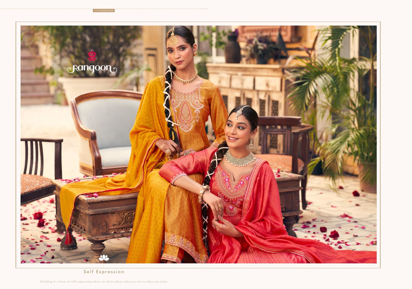 Swara Rangoon Silk Readymade Pant Style Suits Exporter India