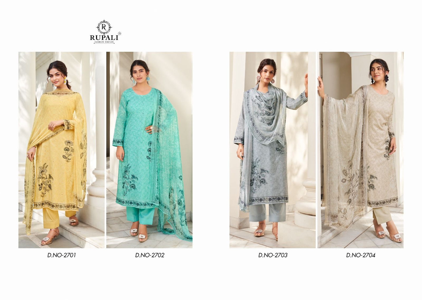 Swara Rupali Cambric Cotton Pant Style Suits Supplier India
