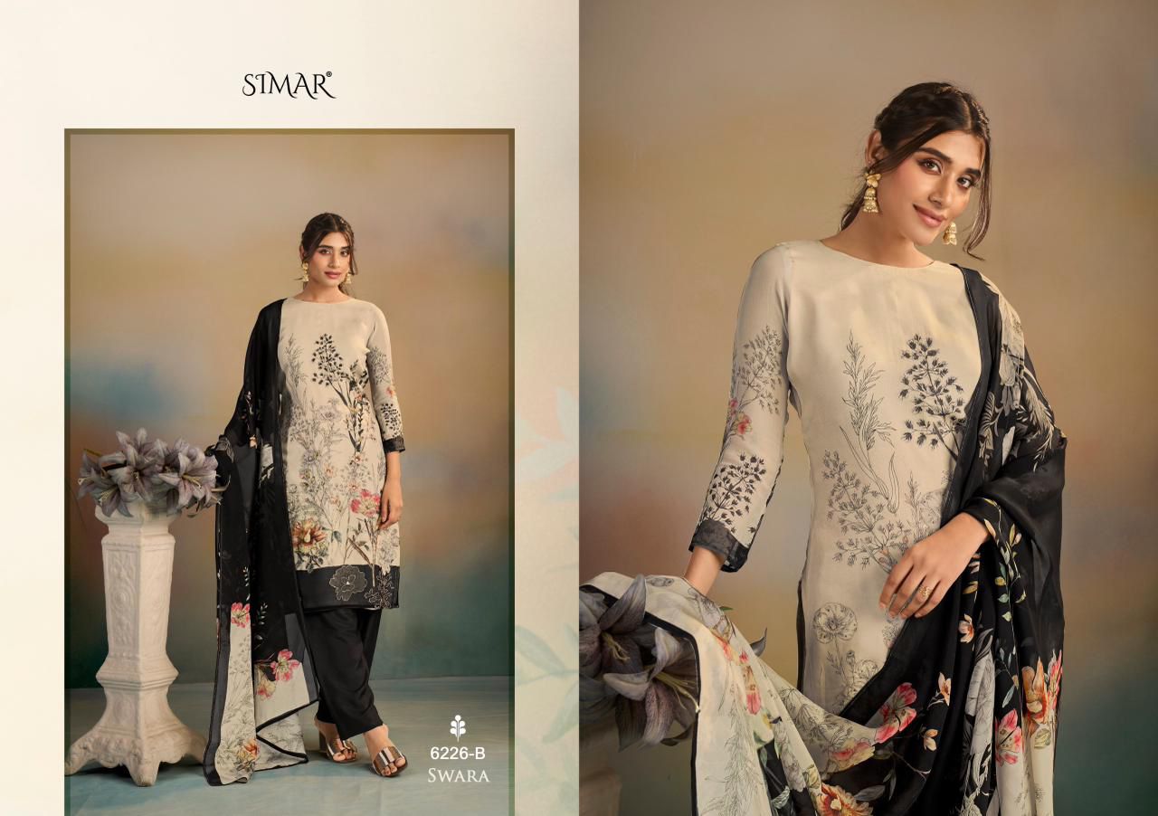 Swara Simar Viscose Organza Pant Style Suits Manufacturer