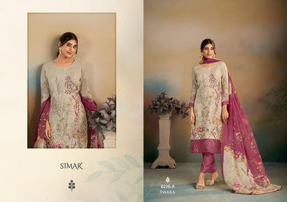 Swara Simar Viscose Organza Pant Style Suits Manufacturer