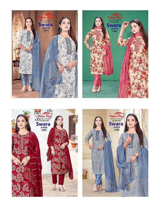 Swara Value Plus Vatican Readymade Suits Exporter Gujarat