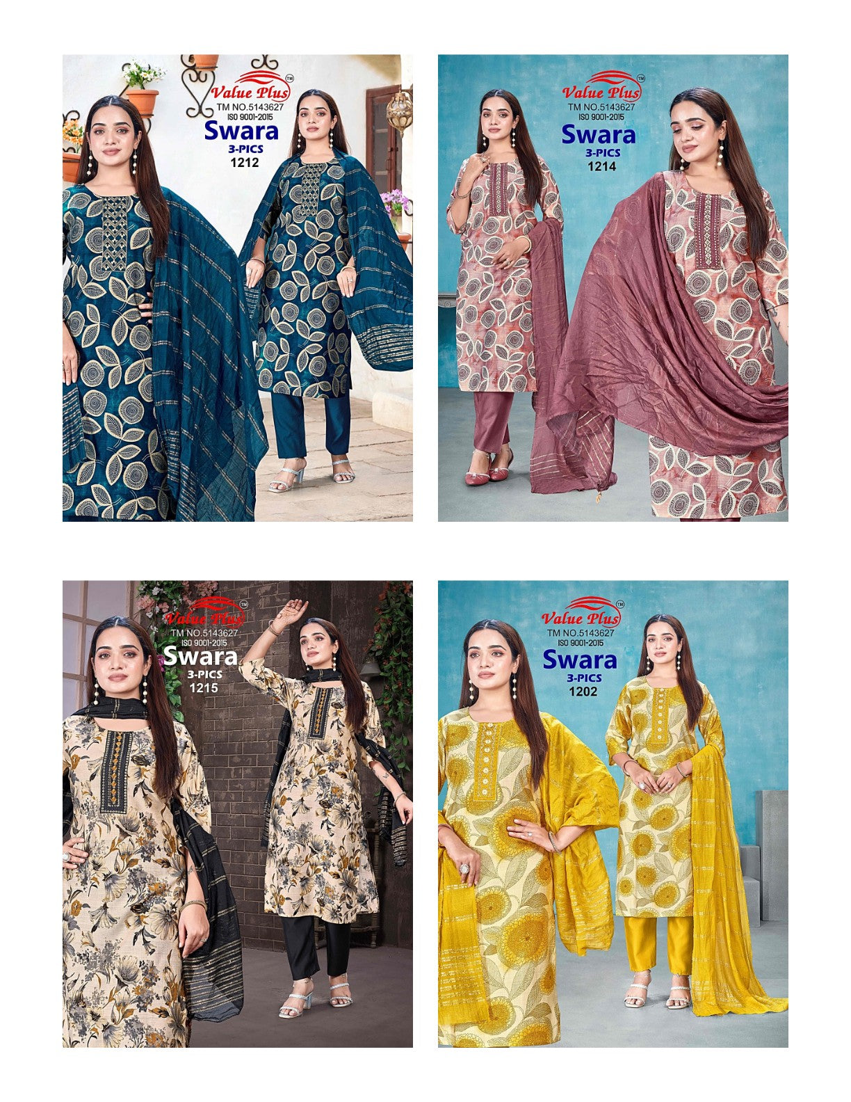 Swara Value Plus Vatican Readymade Suits Exporter Gujarat