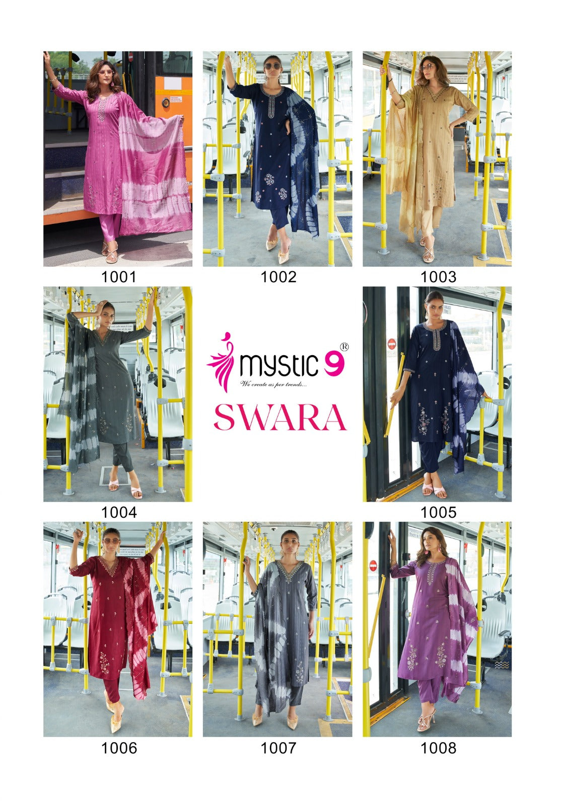 Swara Vol 1 Mystic 9 Rayon Readymade Pant Style Suits Wholesale