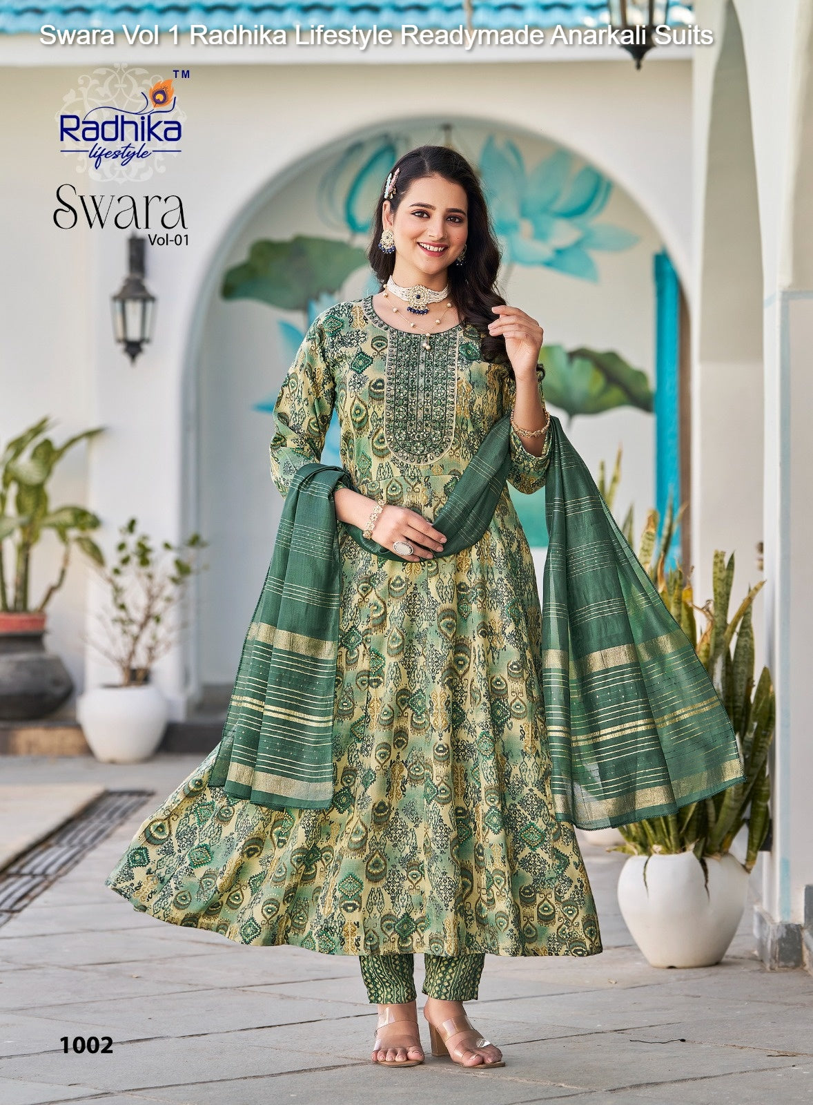 Swara Vol 1 Radhika Lifestyle Reyon Readymade Anarkali Suits Wholesale Price
