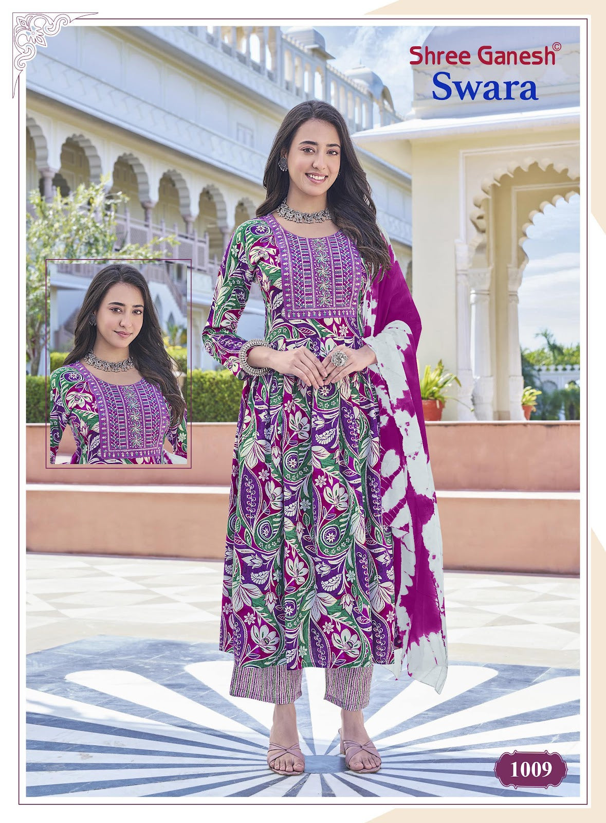 Swara Vol 1 Shree Ganesh Rayon Readymade Anarkali Suits Wholesaler Ahmedabad