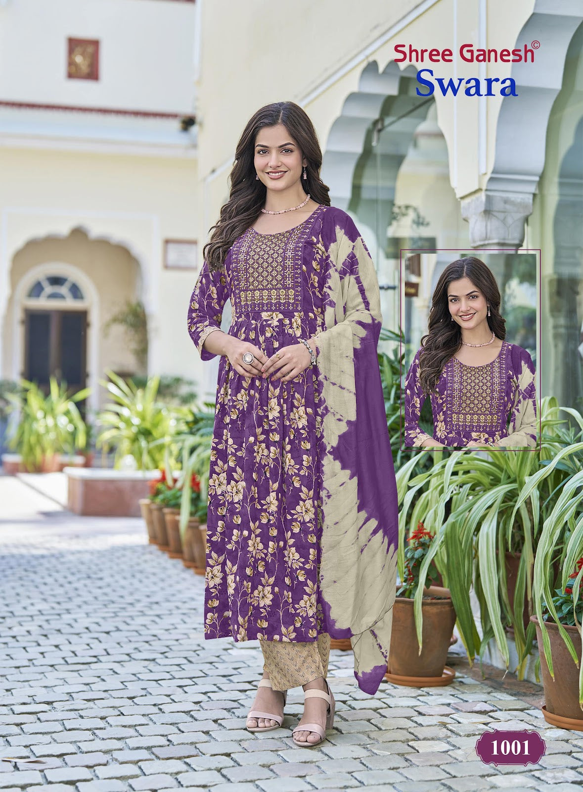 Swara Vol 1 Shree Ganesh Rayon Readymade Anarkali Suits Wholesaler Ahmedabad