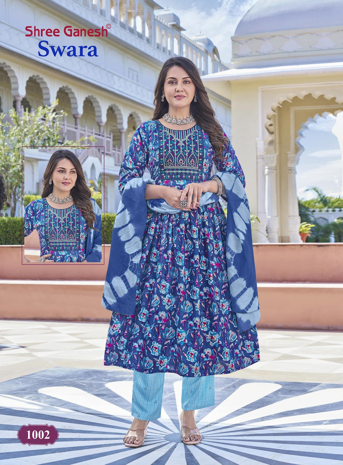 Swara Vol 1 Shree Ganesh Rayon Readymade Anarkali Suits Wholesaler Ahmedabad