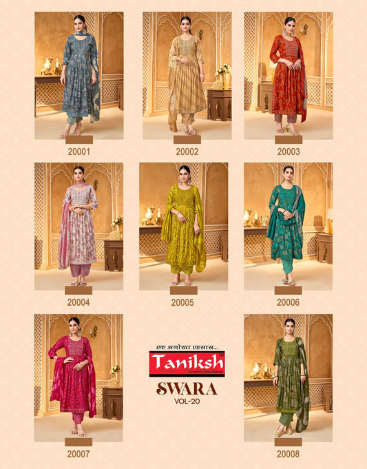 Swara Vol 20 Taniksh Capsule Readymade Pant Style Suits Wholesale Price
