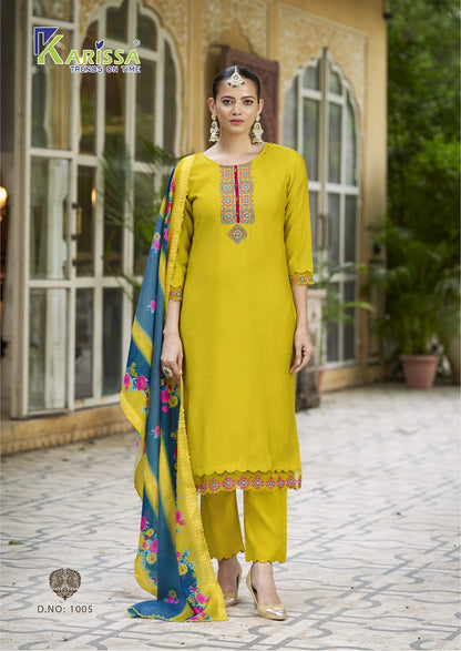 Swaraa Karissa Viscose Weaving Readymade Pant Style Suits Wholesaler