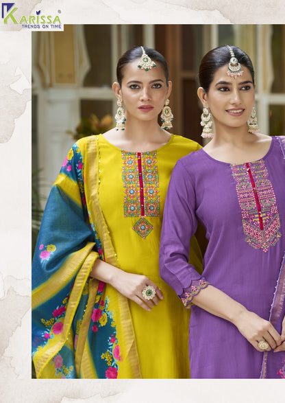 Swaraa Karissa Viscose Weaving Readymade Pant Style Suits Wholesaler