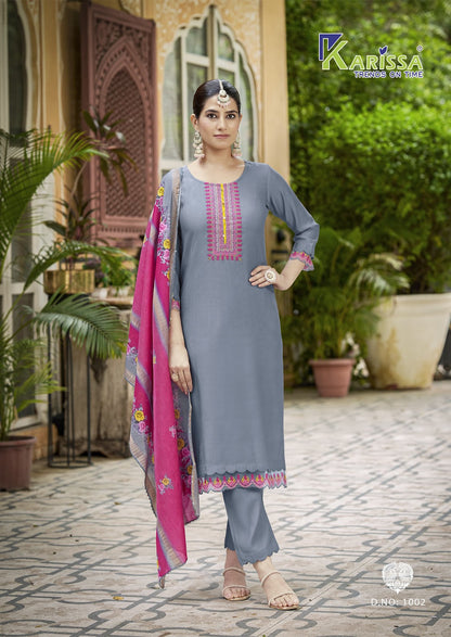 Swaraa Karissa Viscose Weaving Readymade Pant Style Suits Wholesaler