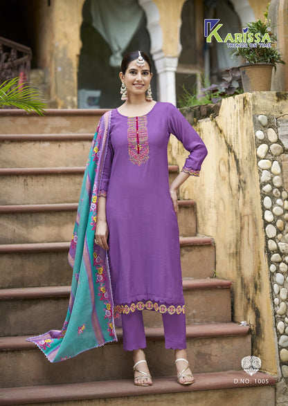 Swaraa Karissa Viscose Weaving Readymade Pant Style Suits Wholesaler