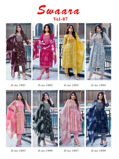 Swaara Vol 7 Poonam Creation Capsule Readymade Pant Style Suits Manufacturer Gujarat
