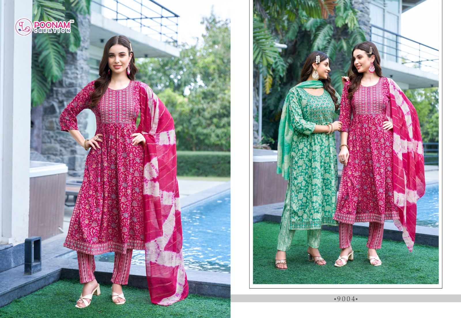 Swaara Vol 9 Poonam Creation Capsule Readymade Pant Style Suits Wholesale Rate