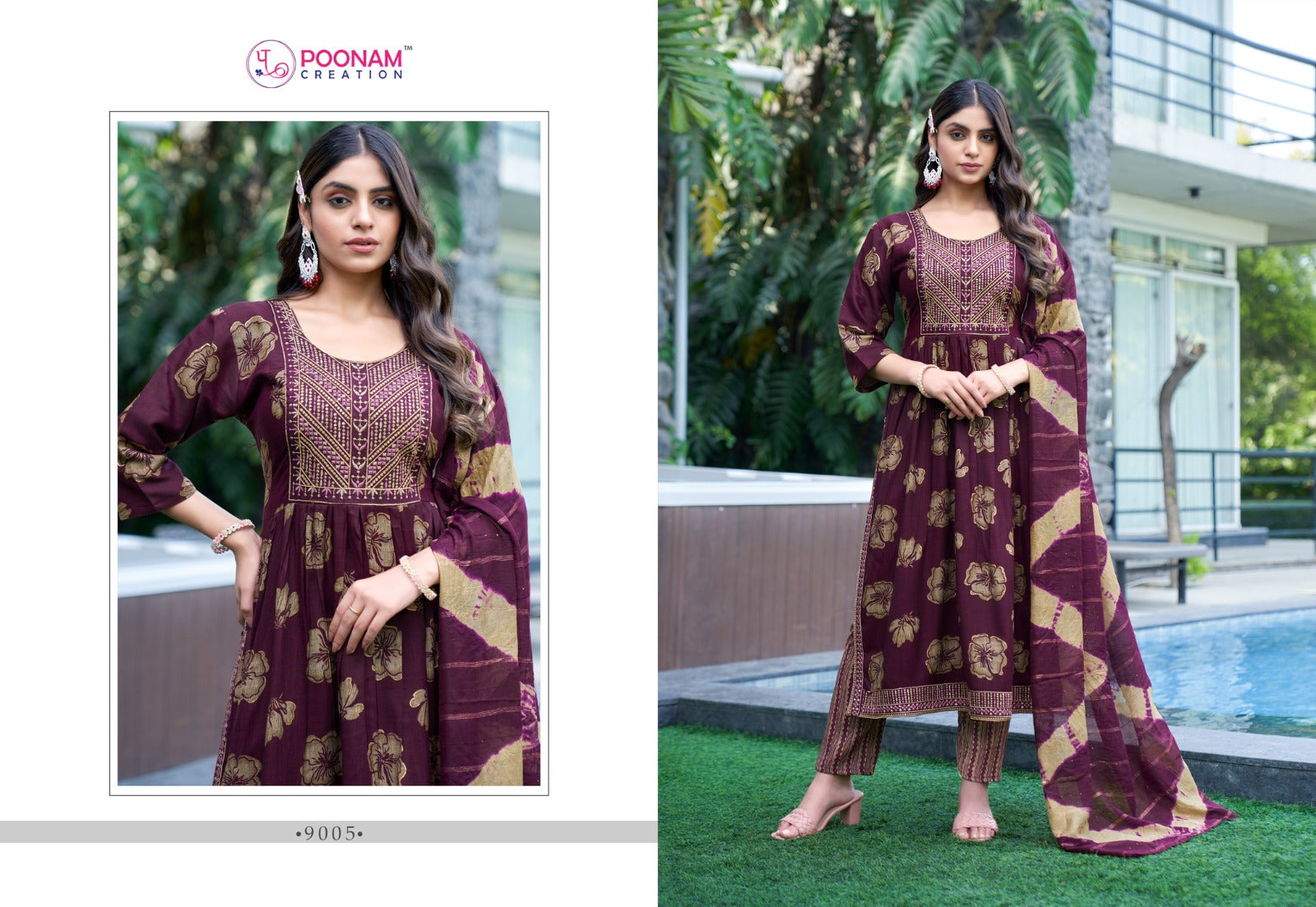 Swaara Vol 9 Poonam Creation Capsule Readymade Pant Style Suits Wholesale Rate