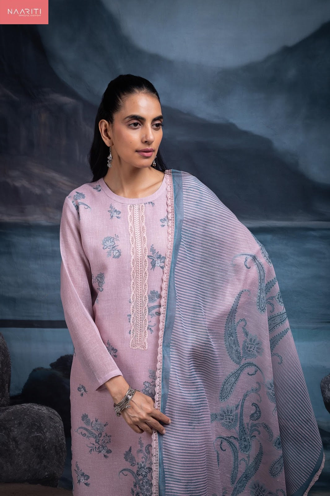 Swaraan Naariti Linen Pant Style Suits Exporter India