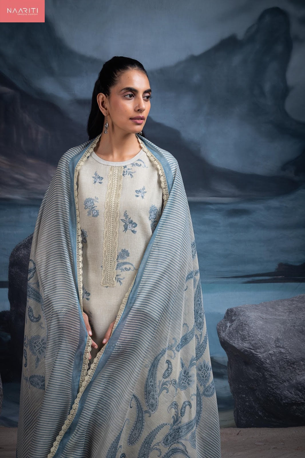 Swaraan Naariti Linen Pant Style Suits Exporter India