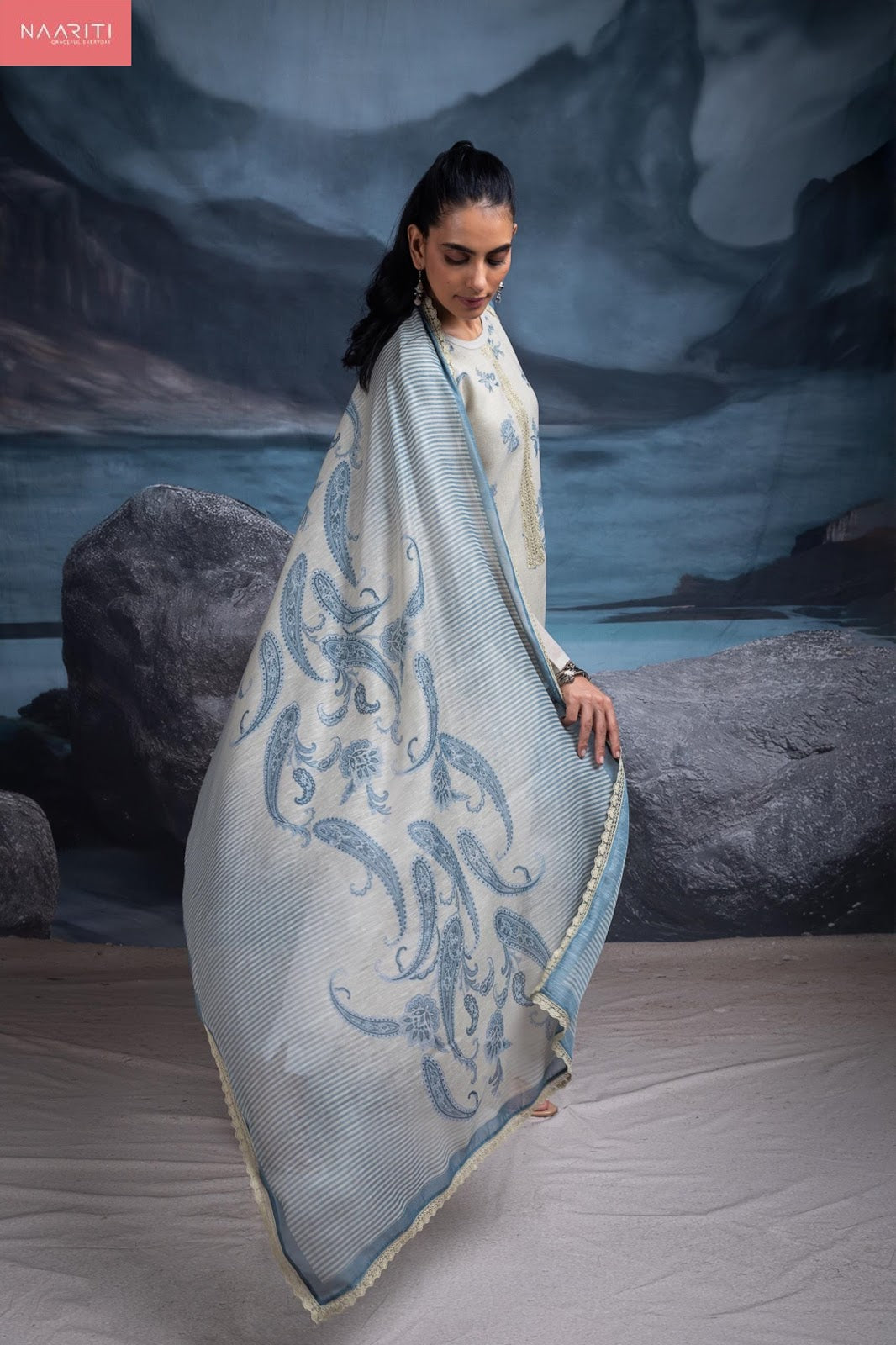 Swaraan Naariti Linen Pant Style Suits Exporter India