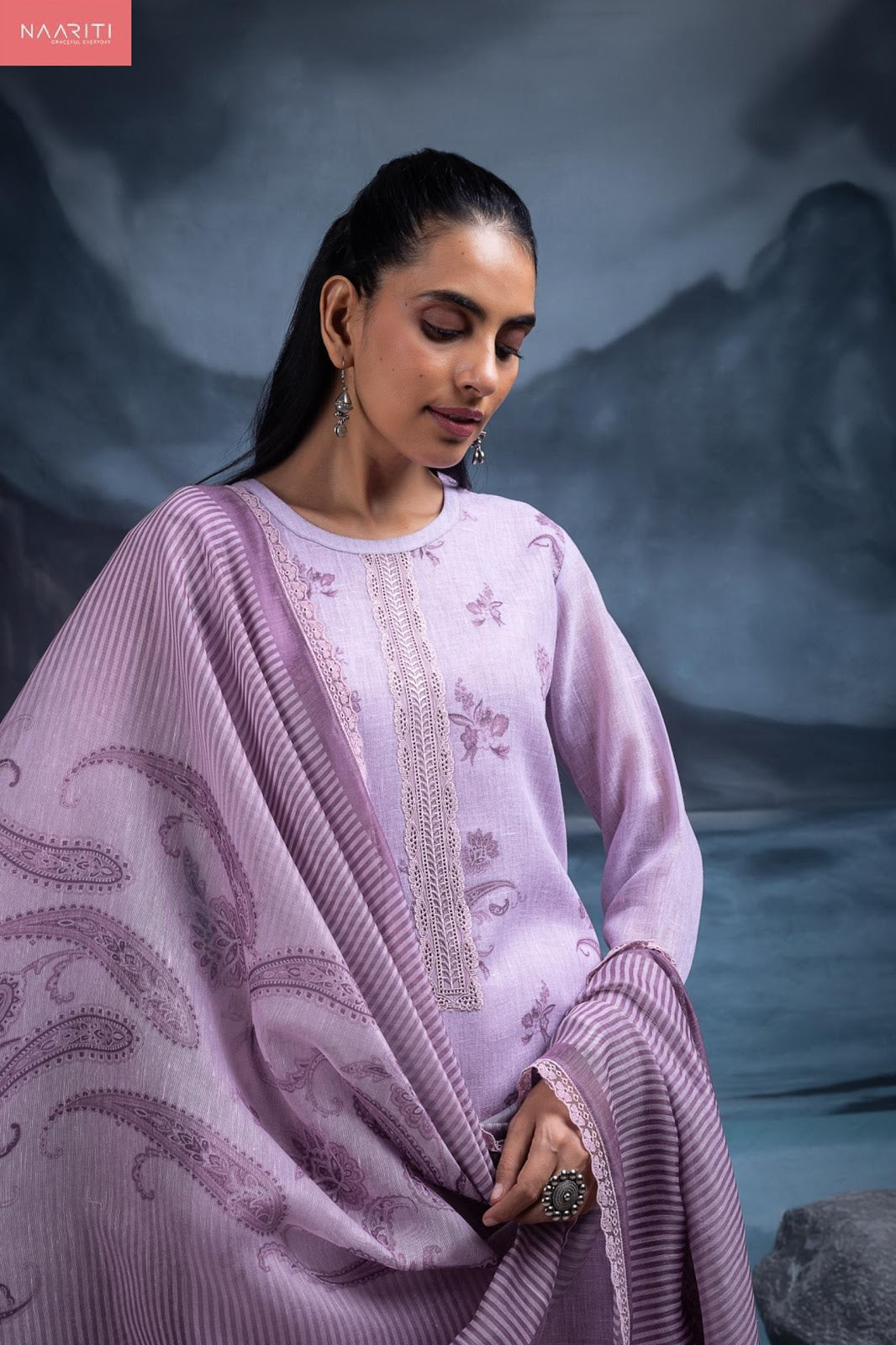 Swaraan Naariti Linen Pant Style Suits Exporter India
