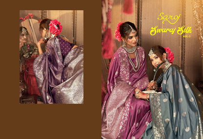 Swaraj Silk Vol 3 Saroj Pure Silk Sarees Wholesale Price