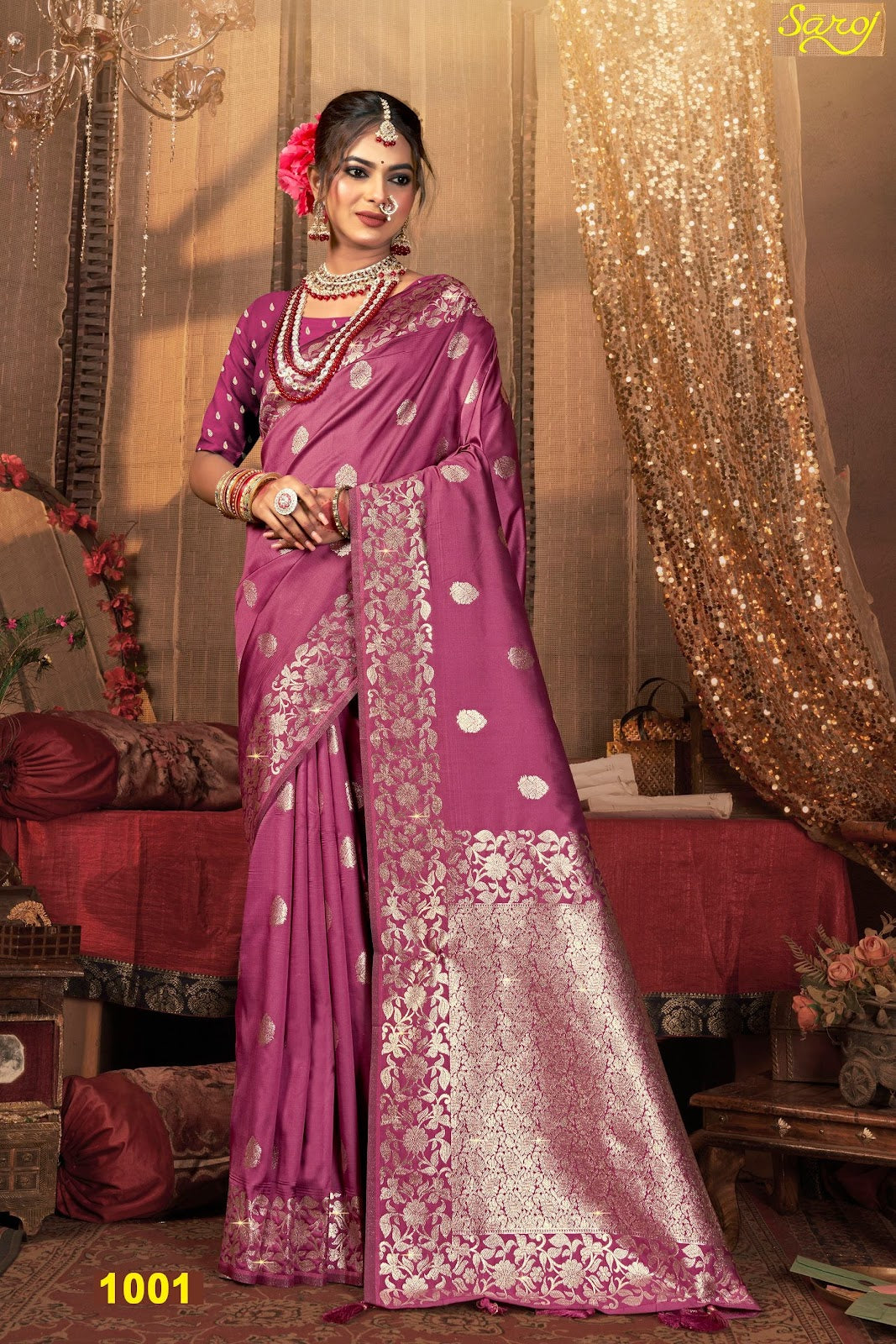 Swaraj Silk Vol 3 Saroj Pure Silk Sarees Wholesale Price