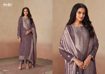 Swarali Omtex Silk Jacquard Pant Style Suits Manufacturer India
