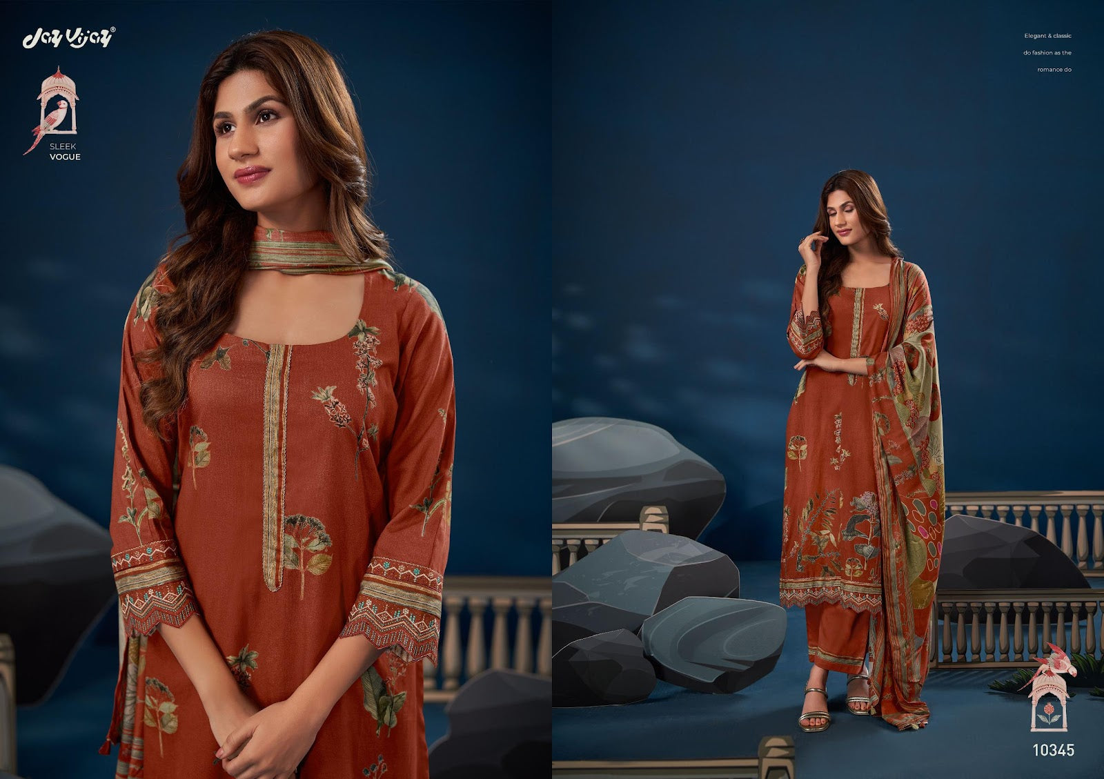 Swarang Jay Vijay Pant Style Suits Wholesale Price