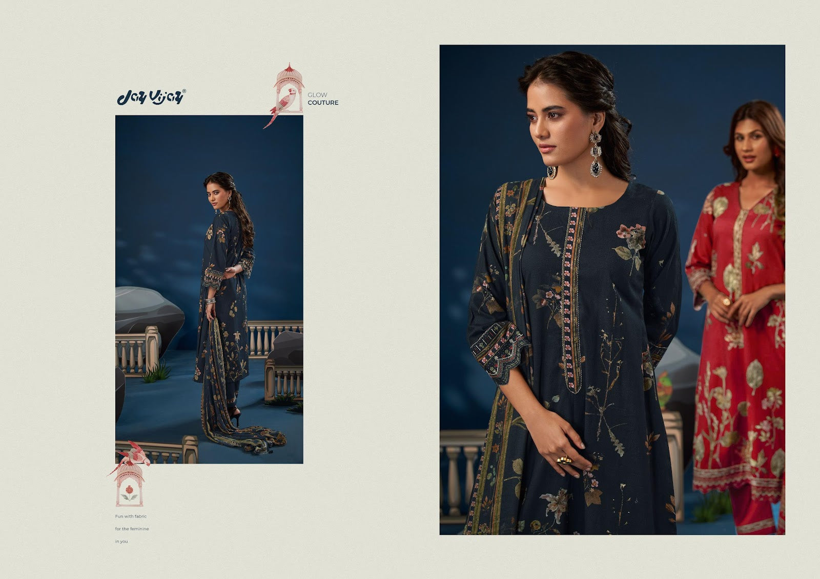 Swarang Jay Vijay Pant Style Suits Wholesale Price