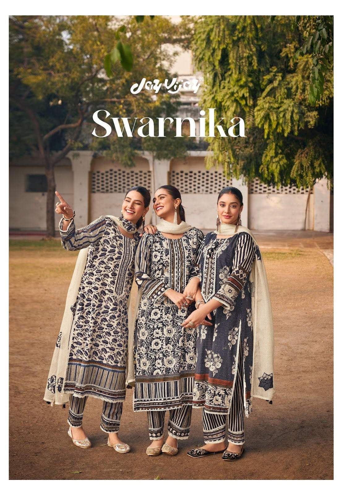 Swarnika Jay Vijay Cotton Pant Style Suits Exporter Gujarat
