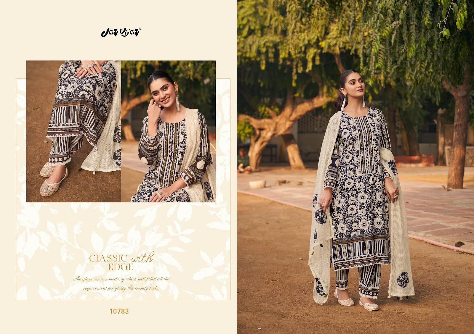 Swarnika Jay Vijay Cotton Pant Style Suits Exporter Gujarat