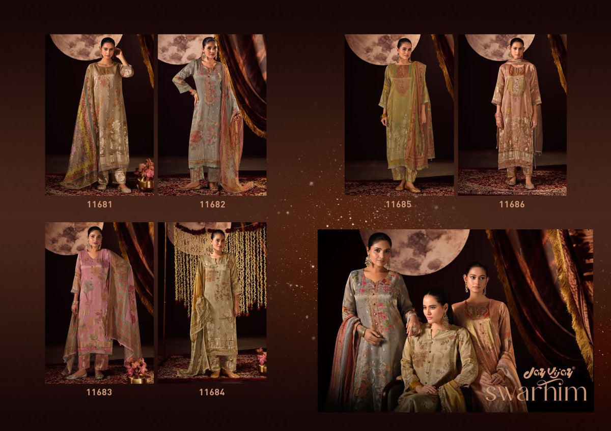 Swarnim Jay Vijay Tissue Pant Style Suits Manufacturer Gujarat