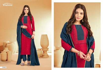 Swarnpankh Vishnu Impex Vichitra Pant Style Suits Wholesale Price
