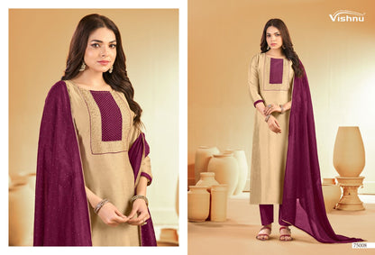 Swarnpankh Vishnu Impex Vichitra Pant Style Suits Wholesale Price