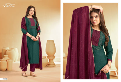 Swarnpankh Vishnu Impex Vichitra Pant Style Suits Wholesale Price