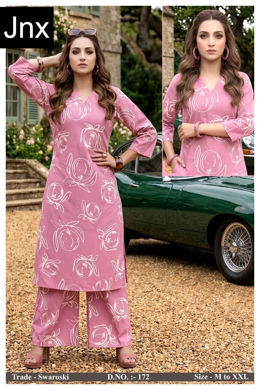Swaroski Jnx Rayon 22Kg Kurti Plazzo Set Exporter Ahmedabad