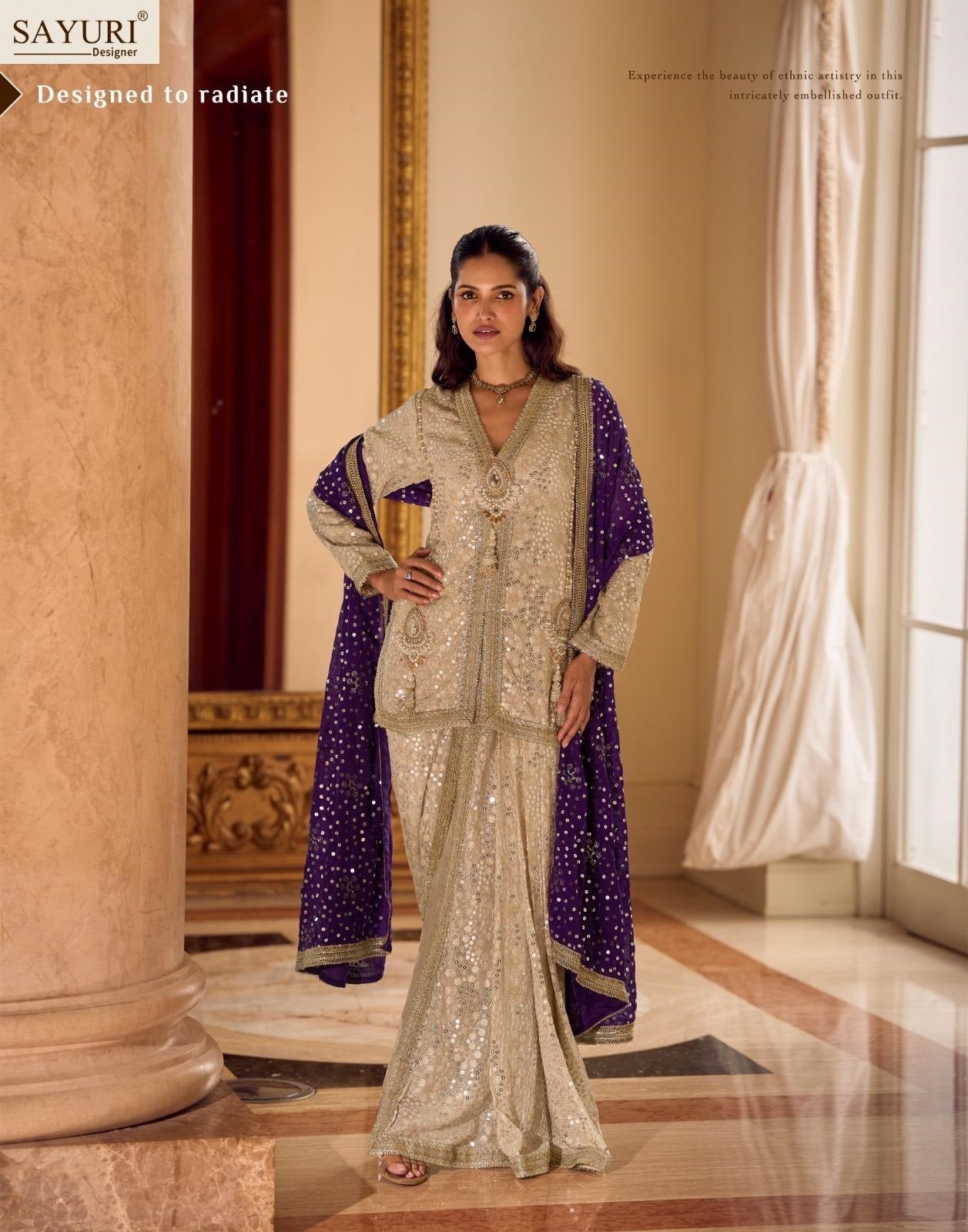 Swaroski Sayuri Georgette Readymade Suits Wholesale Rate