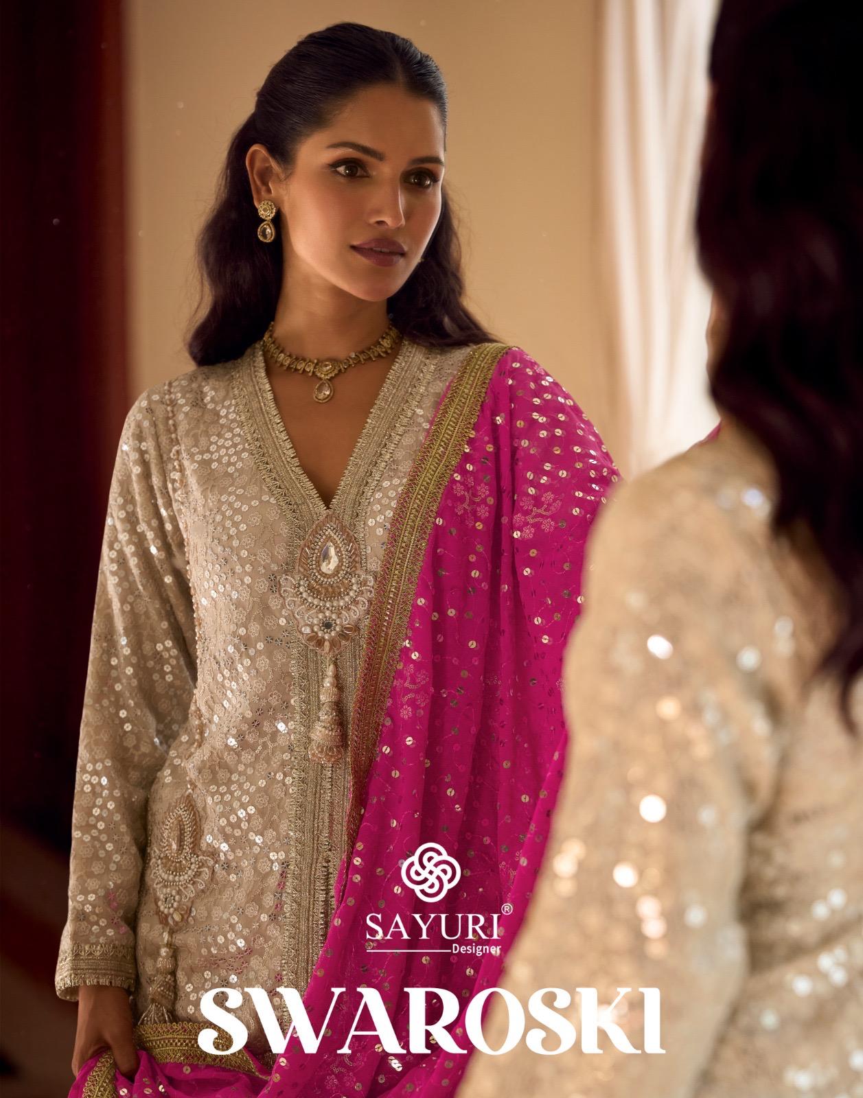 Swaroski Sayuri Georgette Readymade Suits Wholesale Rate