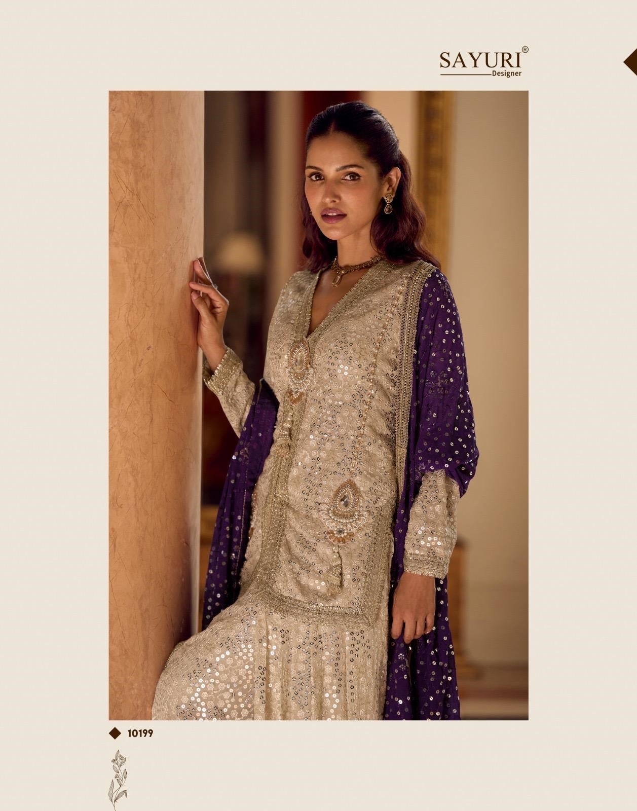 Swaroski Sayuri Georgette Readymade Suits Wholesale Rate