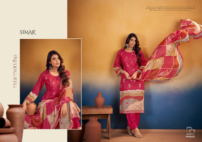 Swaroski Simar Lawn Cotton Pant Style Suits Exporter Gujarat