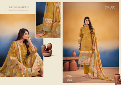 Swaroski Simar Lawn Cotton Pant Style Suits Exporter Gujarat