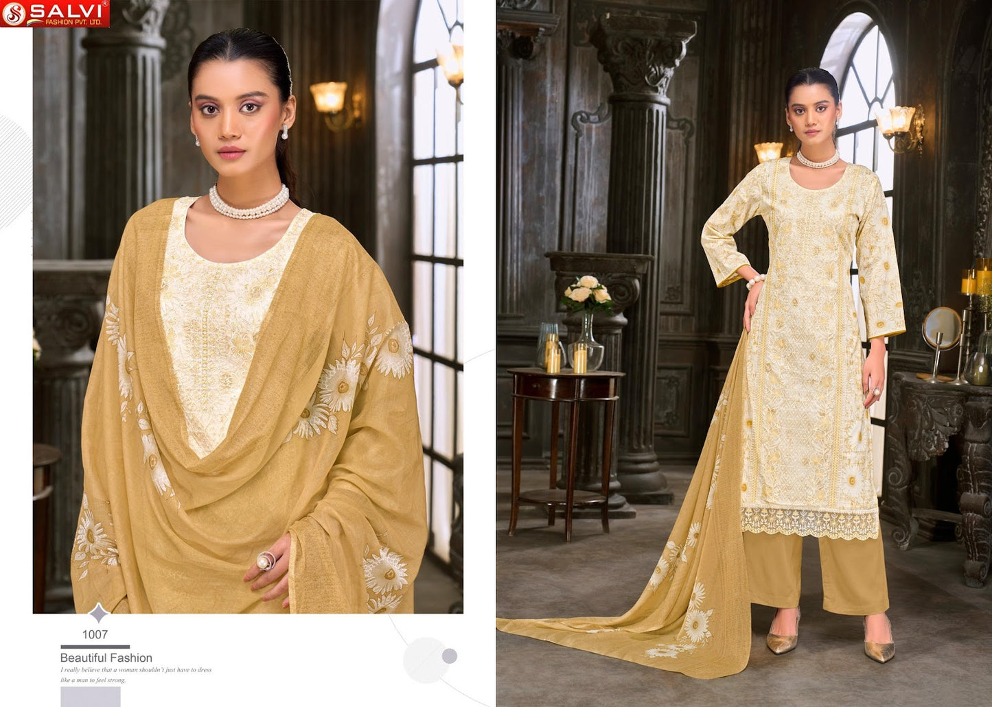 Swarovski Salvi Fashion Lawn Pant Style Suits Wholesaler India